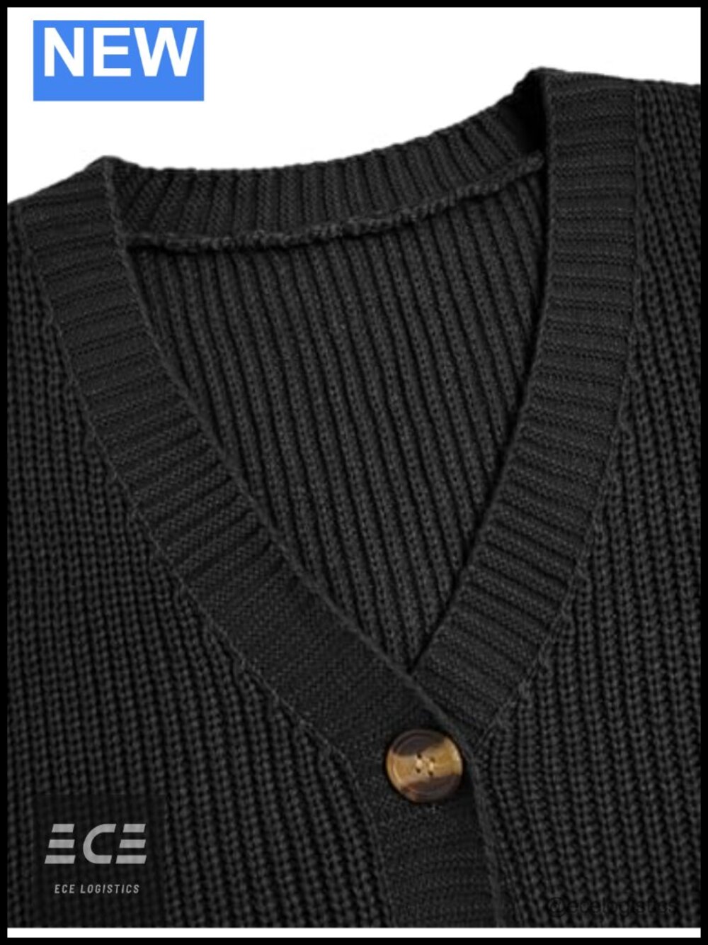 Cable Knit Button Down Drop Shoulder Chunky Sweater Cardigan - Picture 5 of 6
